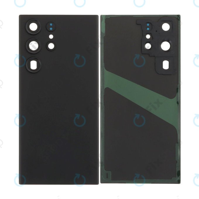 Samsung Galaxy S23 Ultra S918B - Akkumulátor Fedőlap Komplett (Phantom Black)