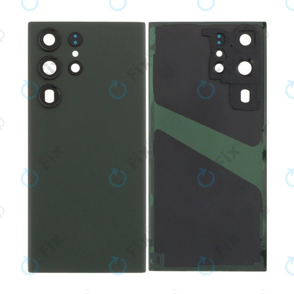 Samsung Galaxy S23 Ultra S918B - Akkumulátor Fedőlap Komplett (Green)