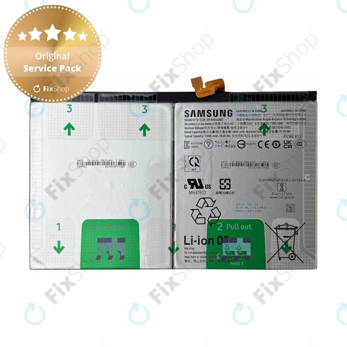 Samsung Galaxy Tab S10+ X820, X826B - Akkumulátor EB-BX828ABE 10900mAh - GH82-35927A Genuine Service Pack