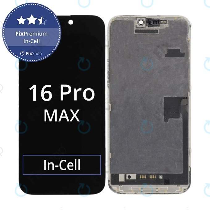 Apple iPhone 16 Pro Max - LCD Kijelző + Érintőüveg + Keret In-Cell FixPremium