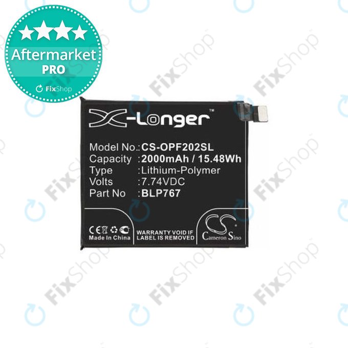 Oppo Find X2 Pro - Akkumulátor BLP767 2000mAh HQ