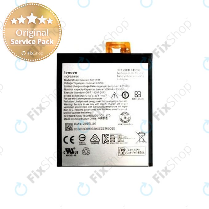 Lenovo Phab Plus 6,8 PB1-770M - Akkumulátor L14D1P31, 3500mAh - SB18C00022 Genuine Service Pack