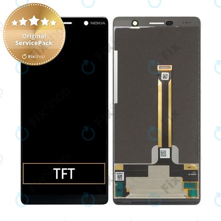 Nokia 7 Plus - LCD + Érintőüveg - 20B2N0W0001 Genuine Service Pack