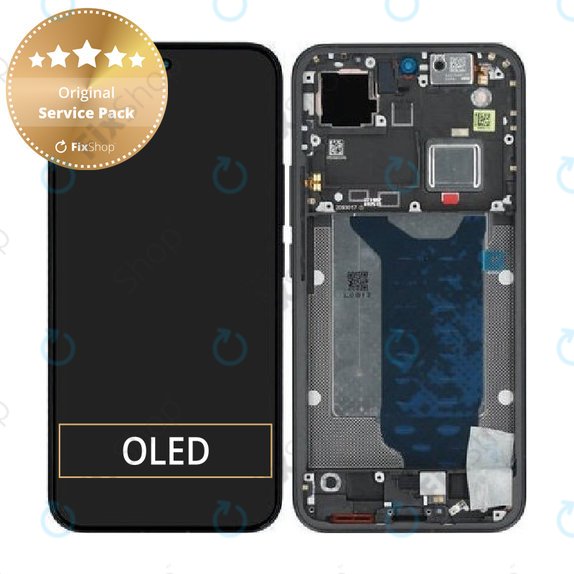 Kijelző Xiaomi 15T Pro 5G, Black, Érintőüveg kerettel, 5600040O12U00, Genuine Service Pack