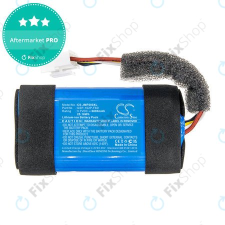 Akkumulátor JBL Flip 6, 6800mAh, Li-Ion, 3.7V, GSP-1S2P-F6D, HQ
