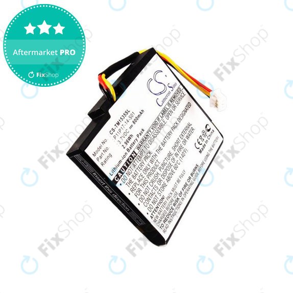 Akkumulátor TomTom, 800mAh, Li-Ion, 3.7V, P11P17-14-S01, HQ
