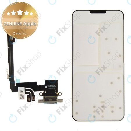 Töltő Csatlakozó + Flex Kábel | iPhone 16 Pro | Natural Titanium | 923-11091 | Genuine Apple