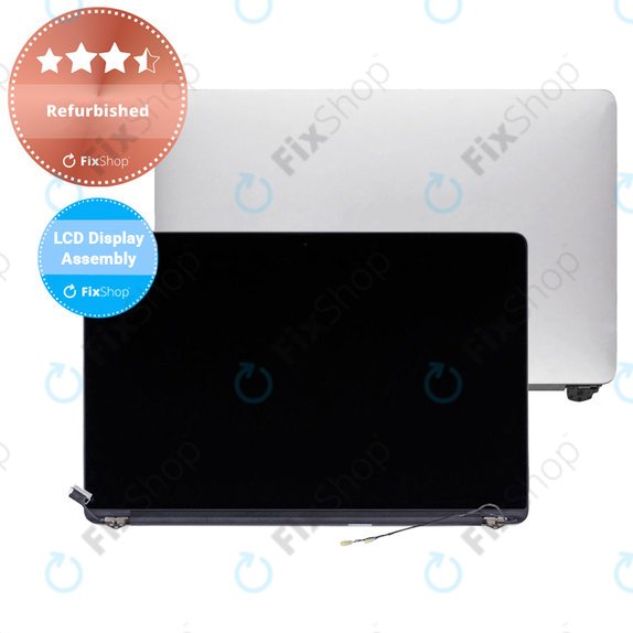 Apple MacBook Pro 15" A1398 (Mid 2012 - Early 2013) - LCD Kijelző + Előlapi Üveg + Fedőlap Refurbished