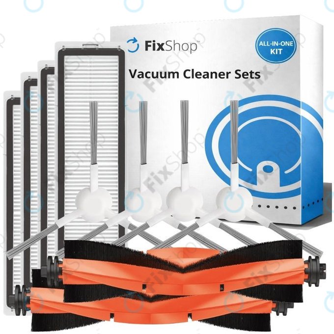 Pótalkatrész készlet Xiaomi Robot Vacuum X10 robotporszívóhoz (2x Főkefék, 4x Szűrők, 4x Oldalkefék)