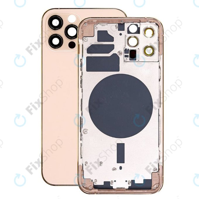 Apple iPhone 12 Pro - Hátsó Ház (Gold)
