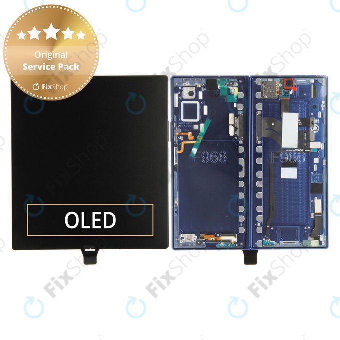 Samsung Galaxy Z Fold 7 F966B - LCD Kijelző + Érintőüveg + Keret (Blue Shadow) - GH82-37548B Genuine Service Pack