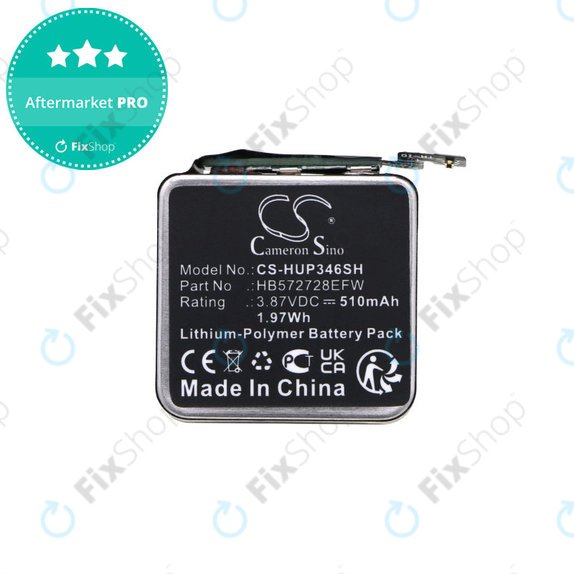 Akkumulátor Huawei Watch GT3 Pro 46mm, 510mAh, Li-Pol, 3.87V, HB572728EFW, HQ