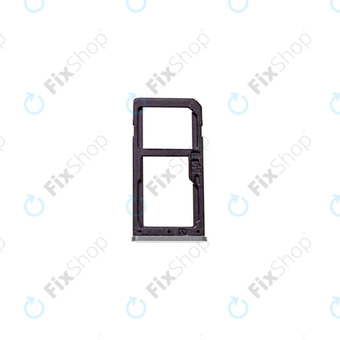 Nokia 6 - SIM Adapter (Fehér/Ezüst) - MED1C02005A