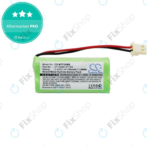 Akkumulátor Motorola MBP20, 700mAh, Ni-MH, 2.4V, VT1208014770G, HQ