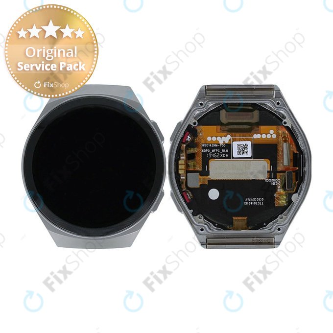 Huawei Watch GT2e Hector-B19R - LCD Kijelző + Érintőüveg + Keret (Mint Green) - 02353MSM