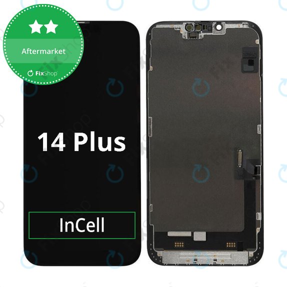 Kijelző In-Cell HD+ iPhone 14 Plus, Érintőüveg kerettel