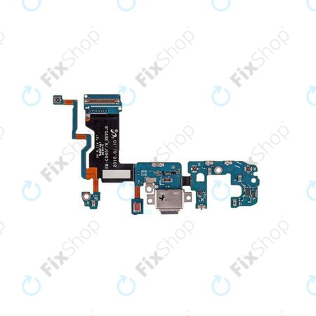 Samsung Galaxy S9 Plus G965F - Töltő Csatlakozó + Flex Kábelek + Mikrofon - GH97-21682A Genuine Service Pack