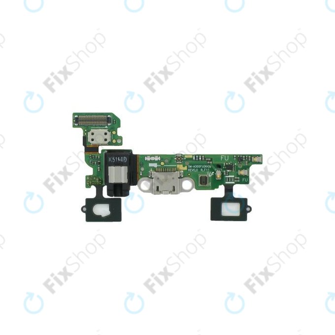 Samsung Galaxy A3 A300F - Töltő Csatlakozó + PCB Alaplap - GH96-08002A Genuine Service Pack