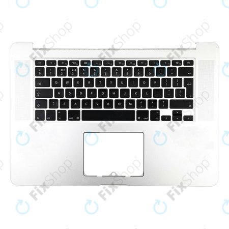 Apple MacBook Pro 15" A1398 (Late 2013 - Mid 2014) - Felső Billentyűzet Keret + Billentyűzet UK