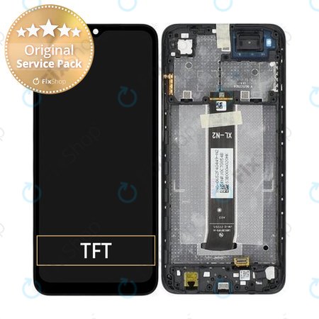 Xiaomi Redmi A1 220733SI, 220733SG - LCD Kijelző + Érintőüveg + Keret (Black) - 5600010C3S00 Genuine Service Pack