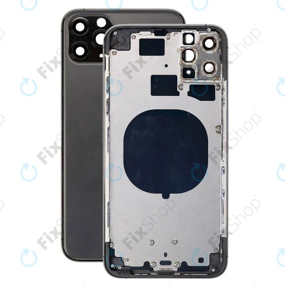 Apple iPhone 11 Pro Max - Hátsó Ház (Space Gray)