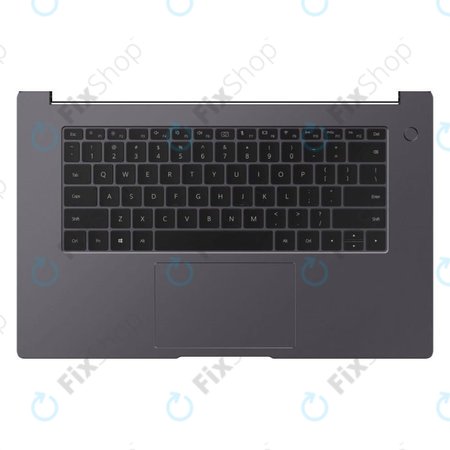 Huawei MateBook D15 2020 - C Fedőlap (Armrest) + Billentyűzet + Touchpad (Space Grey) (UK) - 02353LRS
