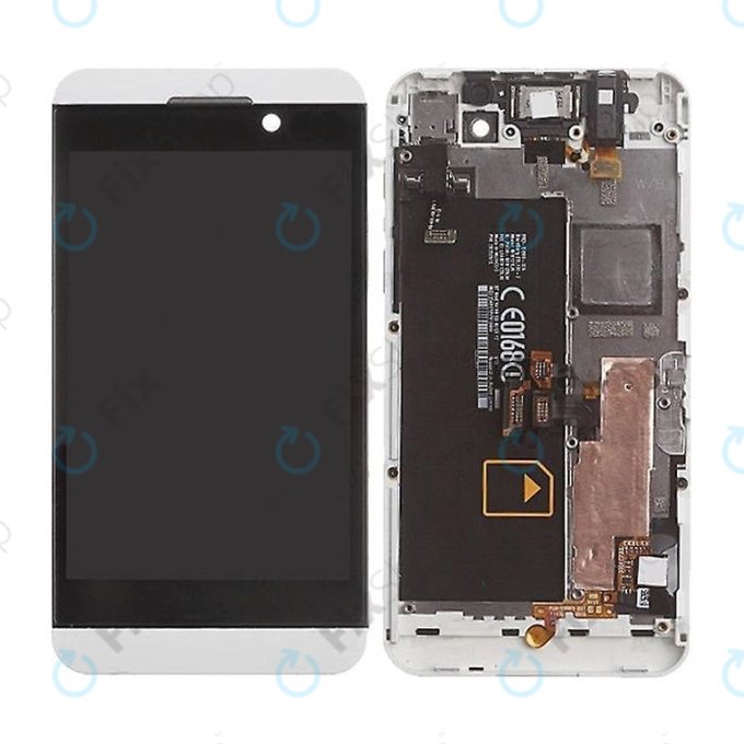 Blackberry Z10 - LCD Kijelző + Érintőüveg + Keret 4G (White) TFT