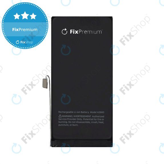 Akkumulátor iPhone 13 Mini, 2406mAh, A2660, FixPremium