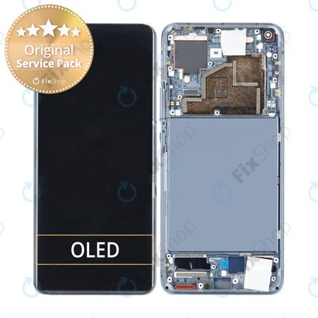 Xiaomi Mi 11 - LCD Kijelző + Érintőüveg + Keret (Midnight Gray) - 56000800K200 Genuine Service Pack