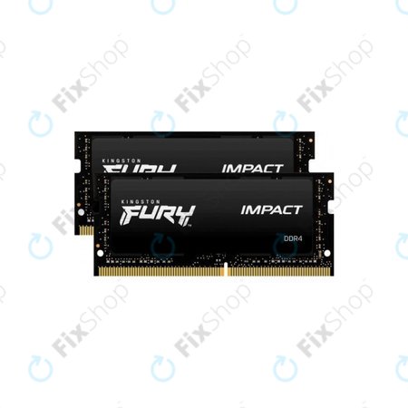 Kingston Fury Impact - RAM SO-DIMM 32GB (2x16GB) DDR4 3200MHz - KF432S20IB/32 Genuine Service Pack