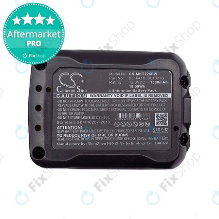 Makita CXT, C, D, F, H, J, P, R, S, T-series - Akkumulátor BL10xx Li-Ion 1500mAh HQ