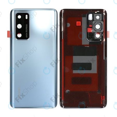 Huawei P40 - Akkumulátor Fedőlap (Silver Frost) - 02353MGF Genuine Service Pack