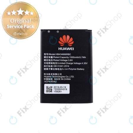 Huawei - Akkumulátor HB434666RBC 1500mAh - 24021664, 24022361, 24022642, 5905514092747 Genuine Service Pack