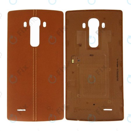 LG G4 H815 - Akkumulátor bőr borítása + NFC (Leather Brown)