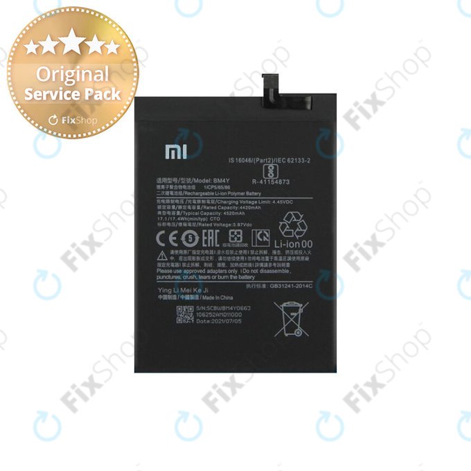 Xiaomi Poco F3 - Akkumulátor BM4Y 4520mAh - 460200005B5S Genuine Service Pack