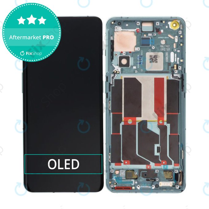 OnePlus 10 Pro NE2210 NE221 - LCD Kijelző + Érintőüveg + Keret (Emerald Forest) OLED