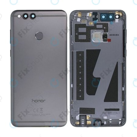Huawei Honor 7X - Akkumulátor fedőlap (Szürke) - 02351TXV