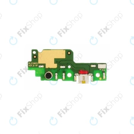Huawei Y6 II CAM-L21 - Töltő Csatlakozó + PCB Alaplap - 02350VNN