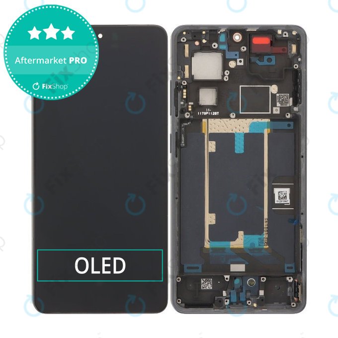 OnePlus 13R 5G CPH2645 - LCD Kijelző + Érintőüveg + Keret (Black) OLED