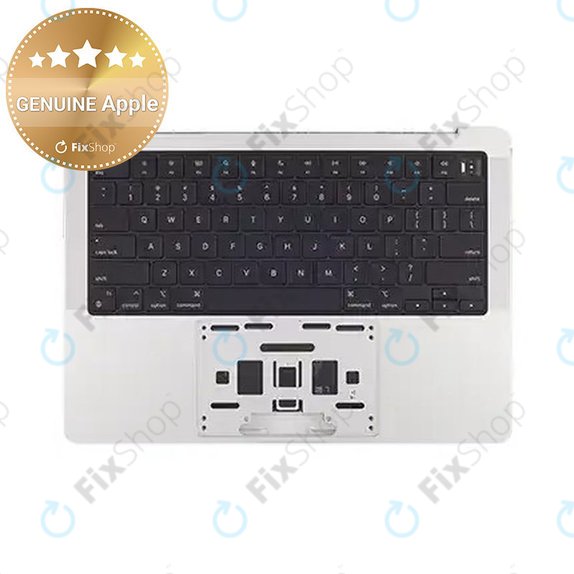 Felső billentyűzetkeret MacBook Pro 14", A2918 (Late 2023, US billentyűzettel és akkumulátorral, Silver, 661-35709, Genuine Apple