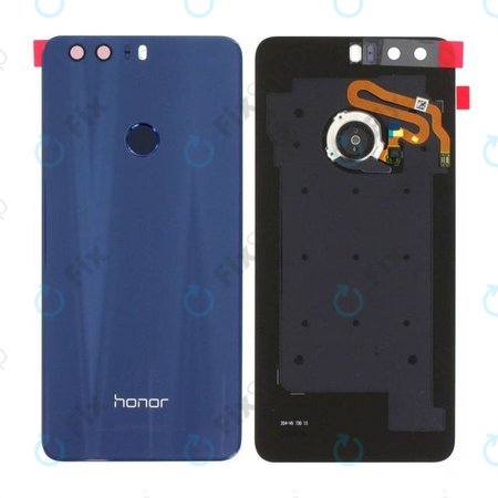 Huawei Honor 8 - Akkumulátor fedőlap + Ujjlenyomat Érzékelő (Sapphire Blue) - 02350XYX, 02350YMY Genuine Service Pack