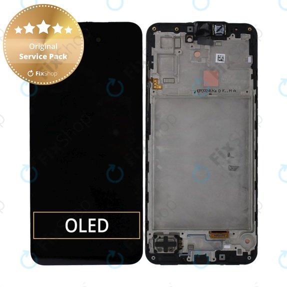 Samsung Galaxy A17 A176B - LCD Kijelző + Érintőüveg + Keret (Black) - GH82-38045A Genuine Service Pack