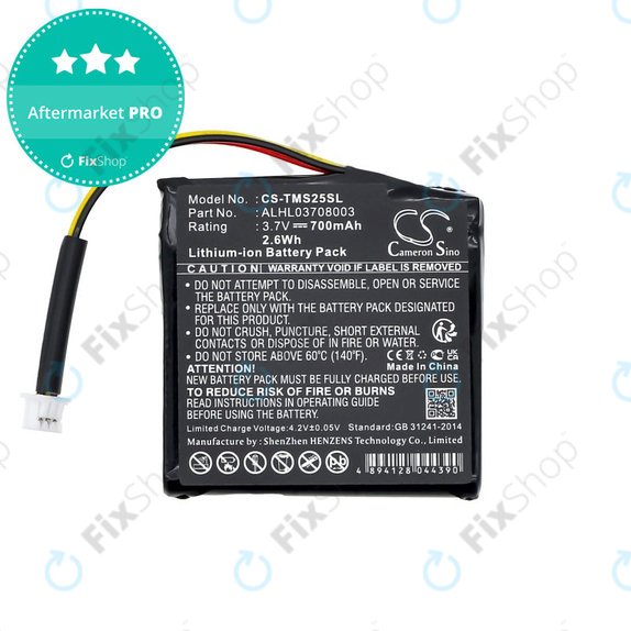 Akkumulátor TomTom Star 20, 700mAh, Li-Ion, 3.7V, ALHL03708003, HQ