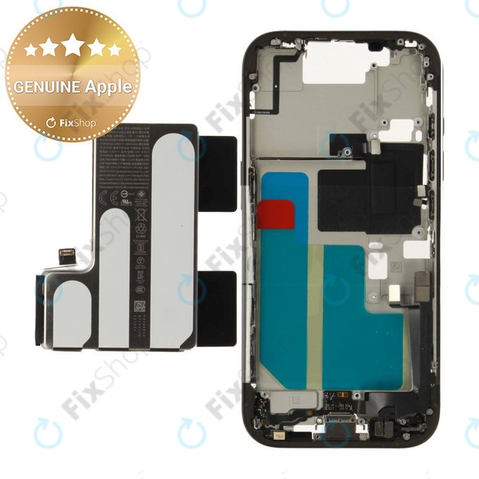 Középső keret akkumulátorral | iPhone 16 Pro | Black Titanium | ZD076-00689 | Genuine Apple