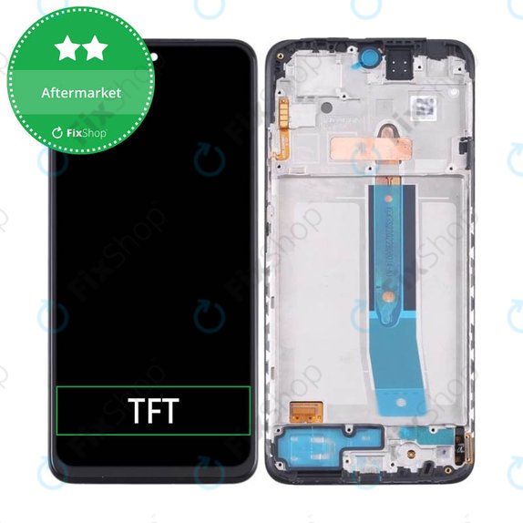 Xiaomi Redmi Note 11, 11S, Poco M4 Pro 4G - LCD Kijelző + Érintőüveg + Keret (Graphite Grey) TFT