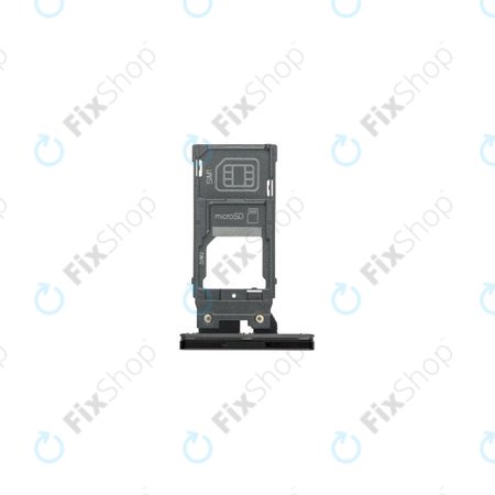 Sony Xperia XZ3 - SIM Adapter Dual (Black) - 1313-1474 Genuine Service Pack