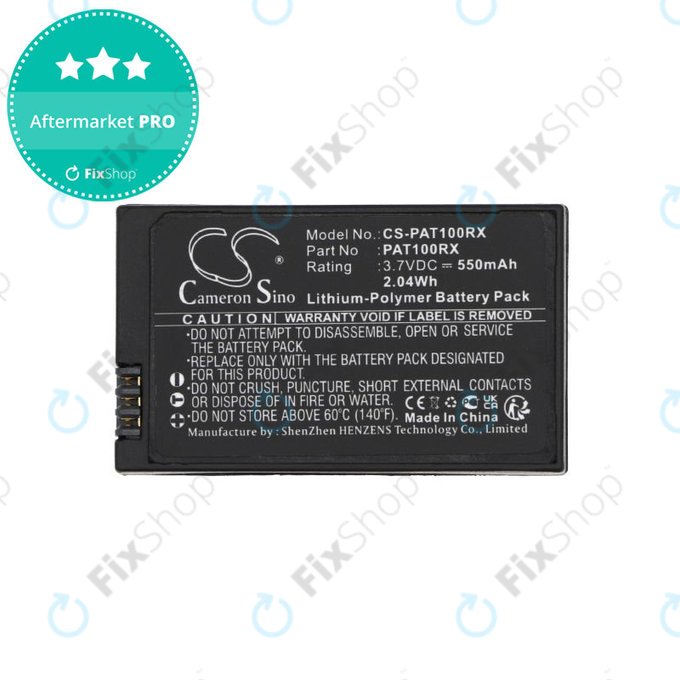 Akkumulátor Parrot, 550mAh, Li-Pol, 3.7V, PF070238, HQ