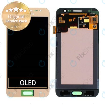 Samsung Galaxy J5 J500F - LCD Kijelző + Érintőüveg (Gold) - GH97-17667C Genuine Service Pack