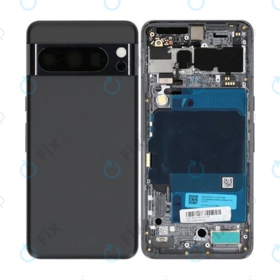 Google Pixel 8 Pro - Akkumulátor Fedőlap Komplett (Obsidian)