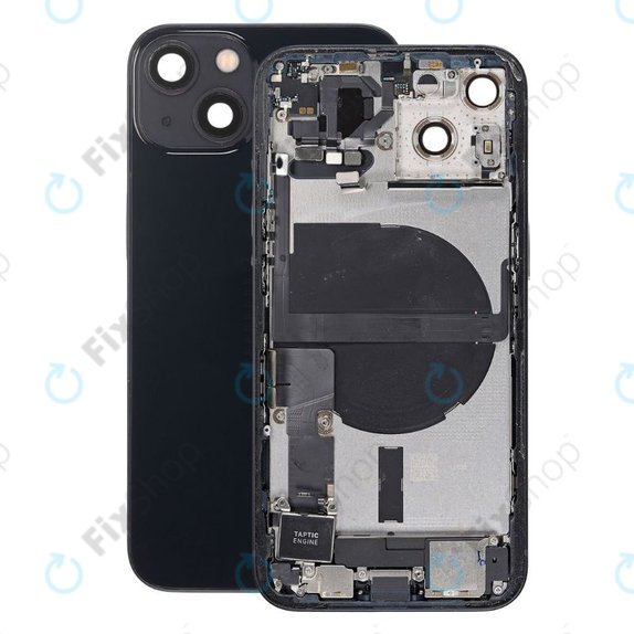 Apple iPhone 13 - Hátsó Ház Apró Alkatrészekkel (Midnight)